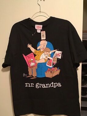Mr. Grandpa Graphic Tee - Black